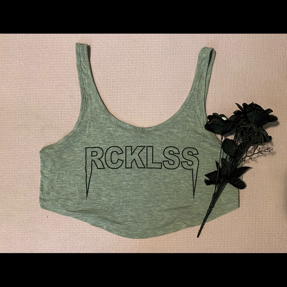 A cropped tank top.